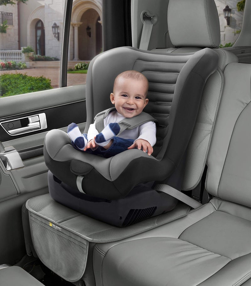 Tike Smart Premium Car Seat Protector (Gray (Grey), High Back) - Image 2