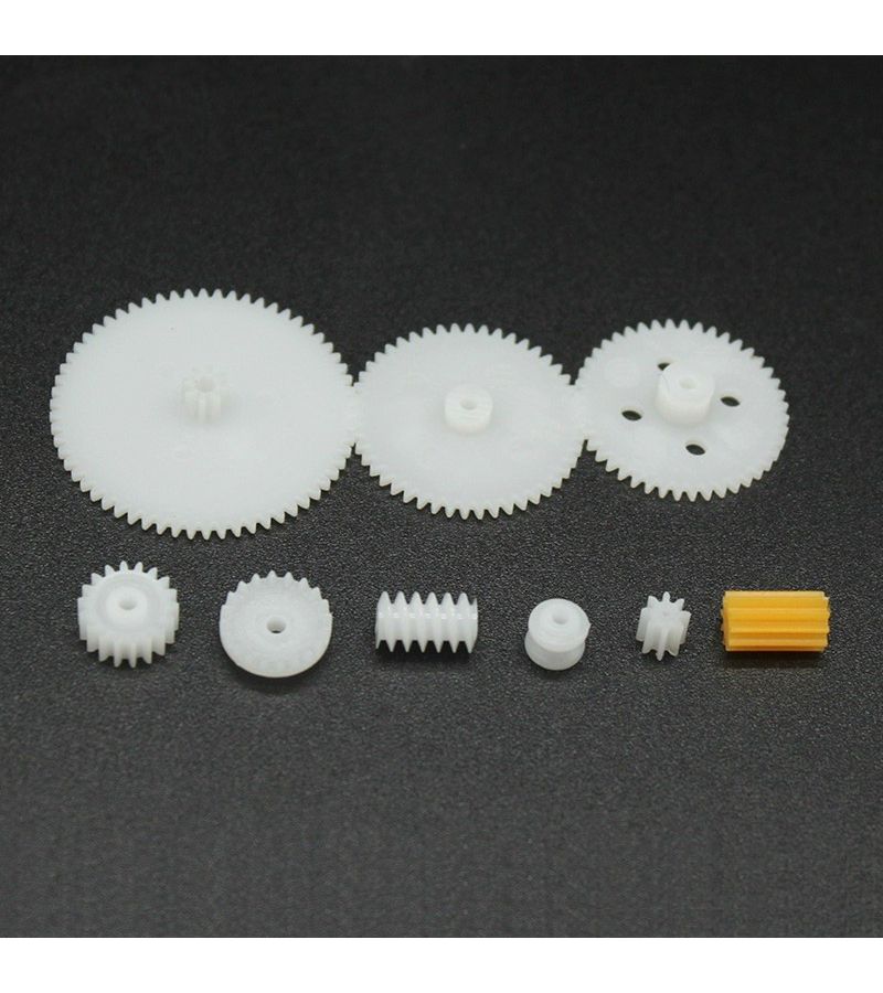 200pcs Mixed Plastic Gear Set For Motor Transmission 0.5 Mold DIY Handmade Accessories - Image 4