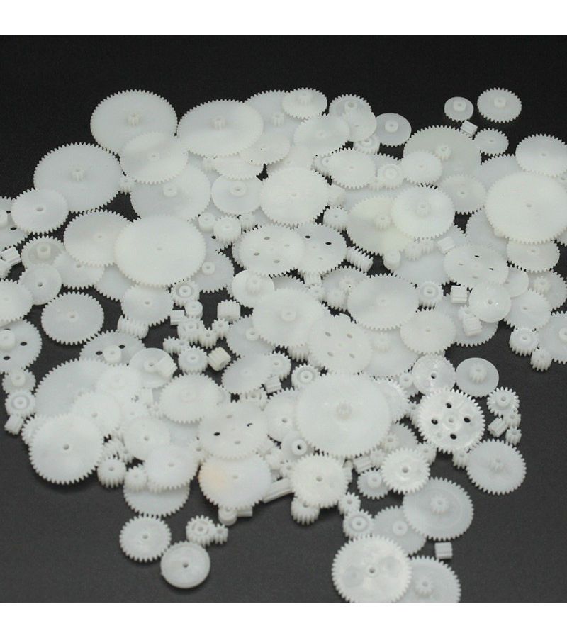 200pcs Mixed Plastic Gear Set For Motor Transmission 0.5 Mold DIY Handmade Accessories - Image 3