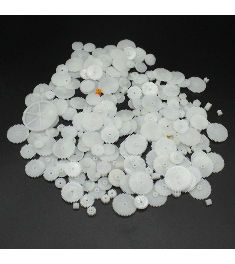 200pcs Mixed Plastic Gear Set For Motor Transmission 0.5 Mold DIY Handmade Accessories - Image 5
