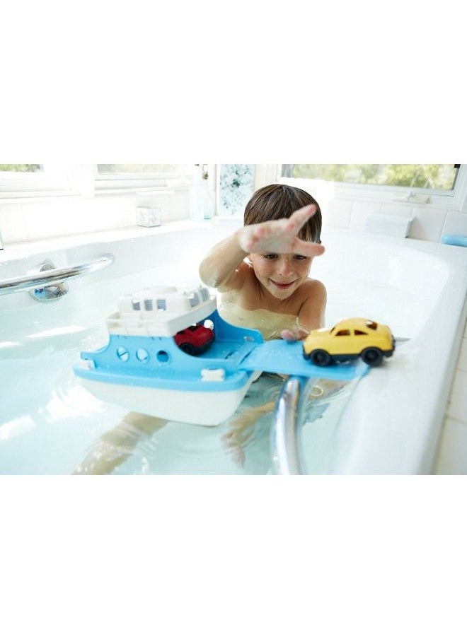 Green Toys - Ferry Boat With Mini Cars Bathtub Toy Blue/White Standard - Image 1