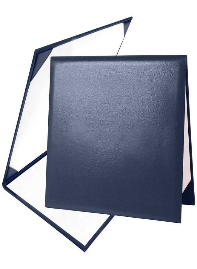 Goprety Diploma Cover Size in 8.5" x 11" Graduation Certificate Holders Padded Smooth Leather，Navy，1-Pack - Image 1