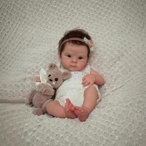Wamdoll 19Inches Hand Rooted Hair Anatomically Correct Realistic Reborn Baby Dolls Crafted in Vinyl Full Body Lifelike Newborn Doll Washable for Girl - Image 1
