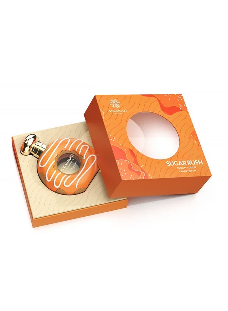 AMARAN Sugar Rush Sugary Fusion Amaran Eau de Parfum 100ml Unisex | Long-Lasting Sweet Fruity Vanilla Perfume - Image 5