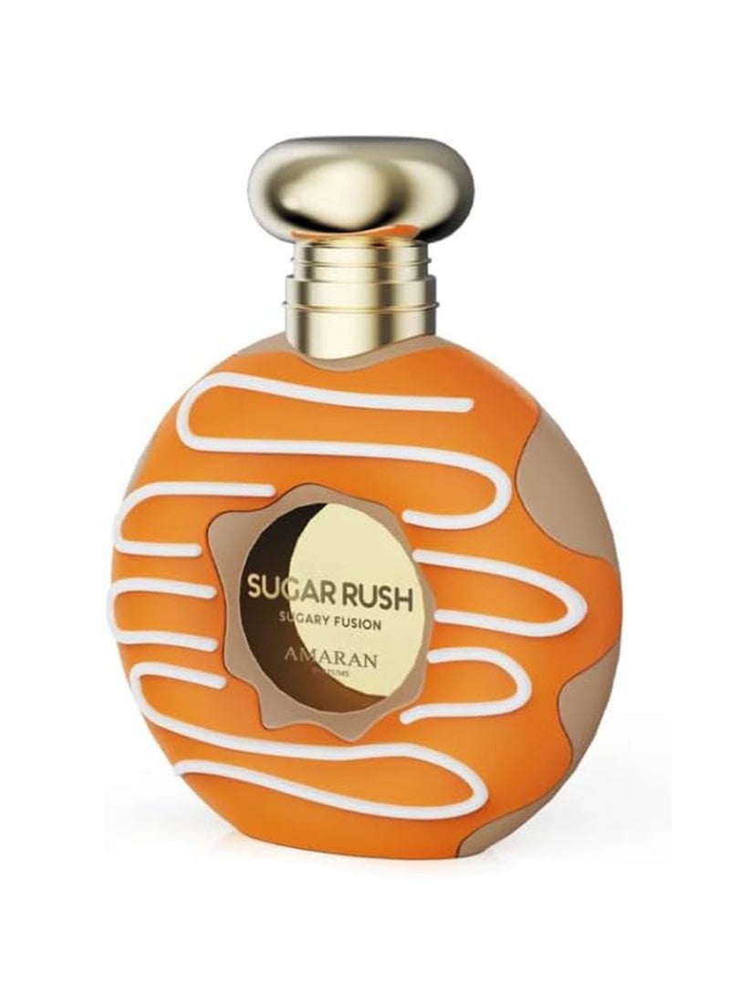 AMARAN Sugar Rush Sugary Fusion Amaran Eau de Parfum 100ml Unisex | Long-Lasting Sweet Fruity Vanilla Perfume - Image 4