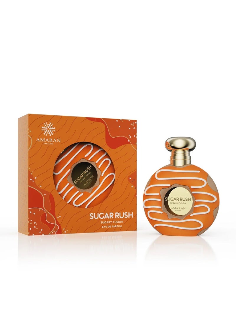 AMARAN Sugar Rush Sugary Fusion Amaran Eau de Parfum 100ml Unisex | Long-Lasting Sweet Fruity Vanilla Perfume - Image 2