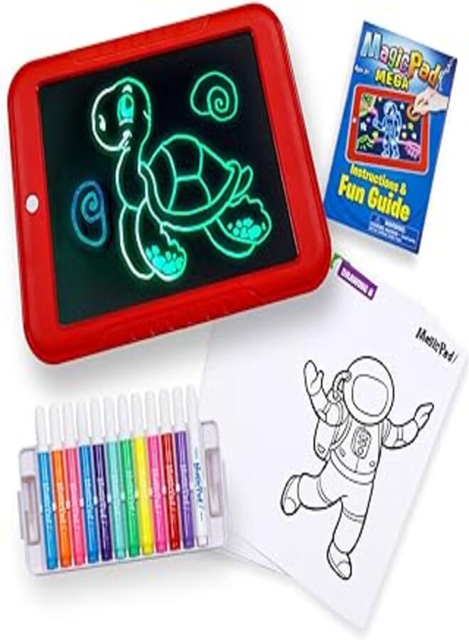 JML Magic Pad - The LED writing screen that lights up your drawings and wipes clean - Mega