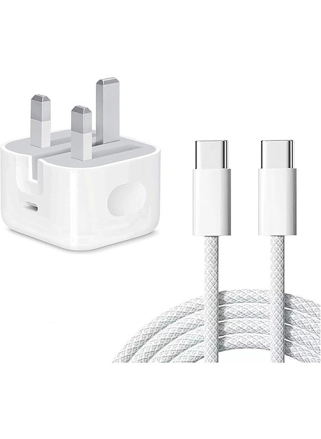 Generic - 35W Fast Charger | USB C Wall Fast Charger with 1M Type C to C Charging Cord  Compatible with IPhone 16/15/Pro Max/Pro/Plus and all Type C Mobile - Image 1