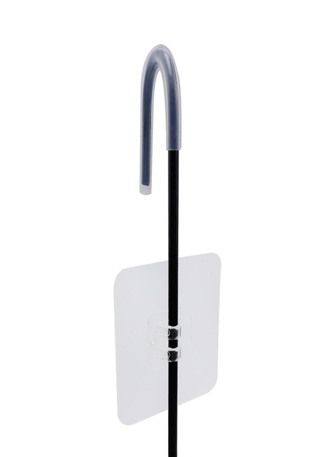 Pastlla Hanging Shower Rack, 304 Stainless Steel Bathroom Rack Storage Rack Shampoo Bracket, Shower Caddy Hanging, No Drilling, the Back Hook Can be Rotated, Single Layer Shelf, Black - Image 4