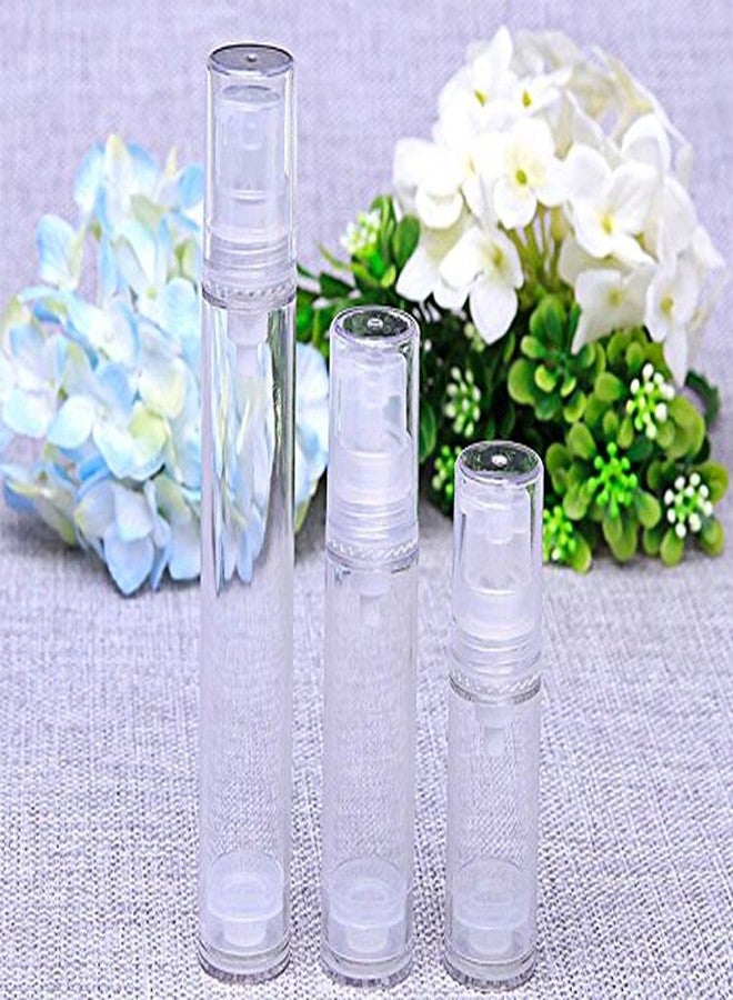 Elandy 6PCS Airless Pump Bottle-Empty Refillable Black Airless Vacuum Pump Cream Lotion Make Up Bottle Toiletries Liquid Container Lightweight Travel Container(Transparent) (5ml) - Image 5