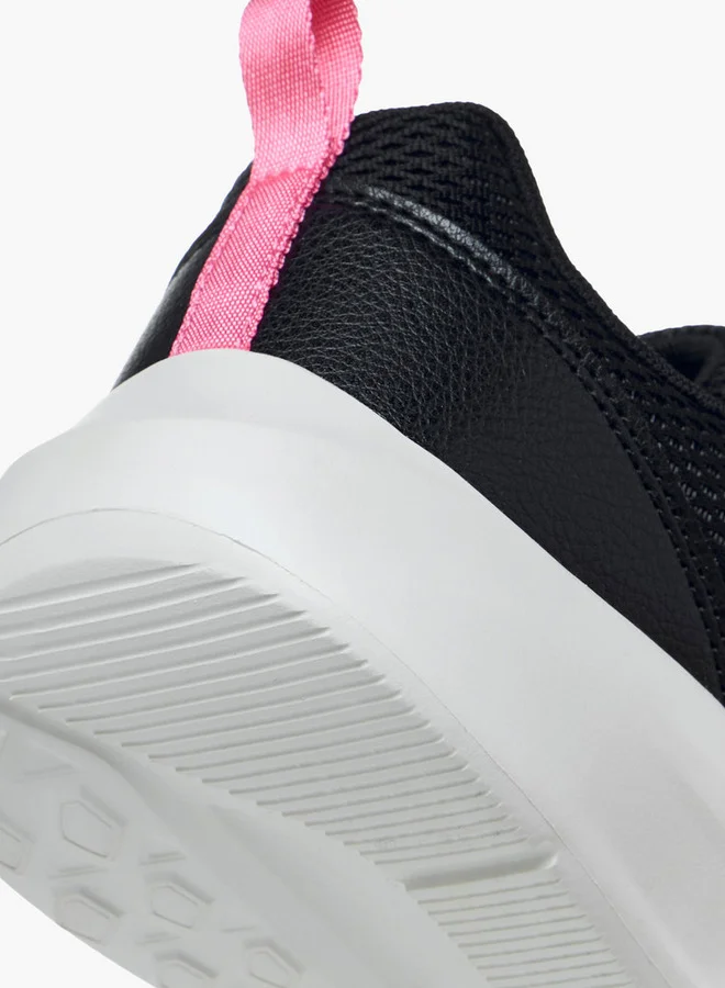 Kappa Girls' Mesh Panelled Sports Shoes with Hook and Loop Closure