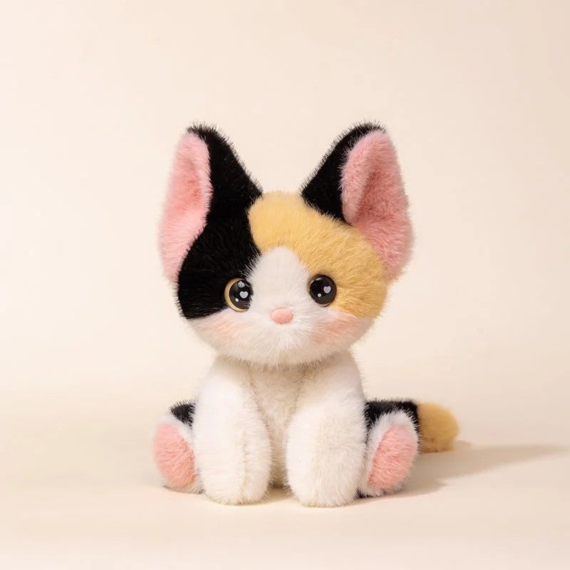 Y&D Cute Cat Anime Plush Toy – Soft Kitten Stuffed Animal with Logo, Cozy Comforter for Kids, Perfect Gift for Boys and Girls - Image 1
