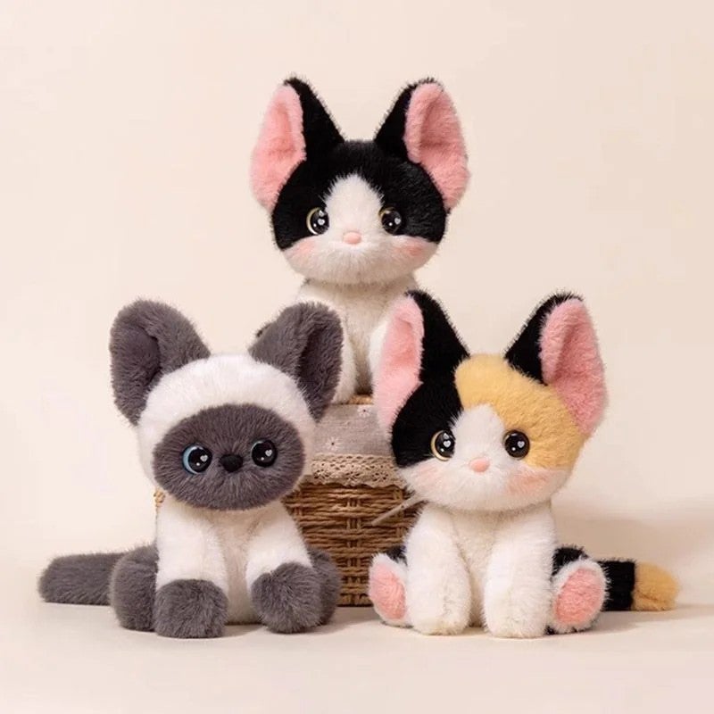 Y&D Cute Cat Anime Plush Toy – Soft Kitten Stuffed Animal with Logo, Cozy Comforter for Kids, Perfect Gift for Boys and Girls - Image 4