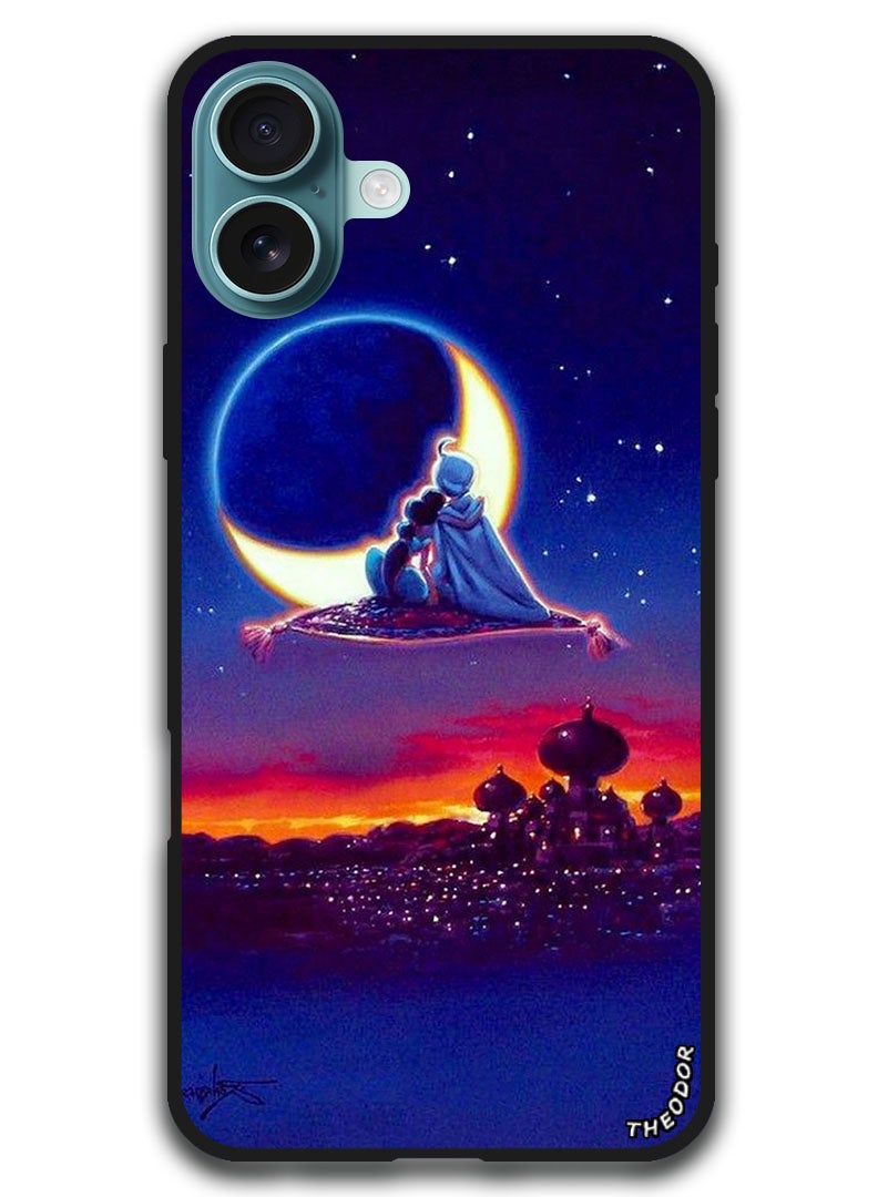 Theodor Protective Case Anti Scratch Shock Proof Bumper Cover For iPhone 16 (6.1)-inch Animation Aladdin - Image 1