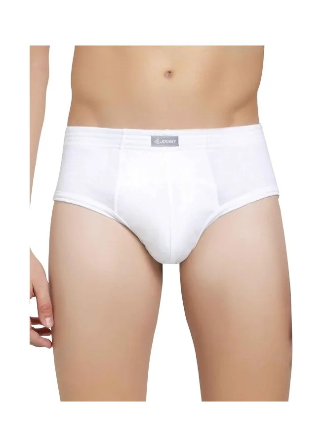 جوكي Jockey 1009 Men Super Combed Cotton Rib Solid Brief with Stay Fresh Properties Pack of 2