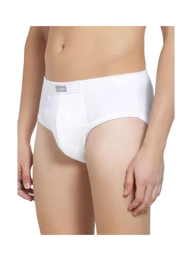 JOCKEY Jockey 1009 Men Super Combed Cotton Rib Solid Brief with Stay Fresh Properties Pack of 2