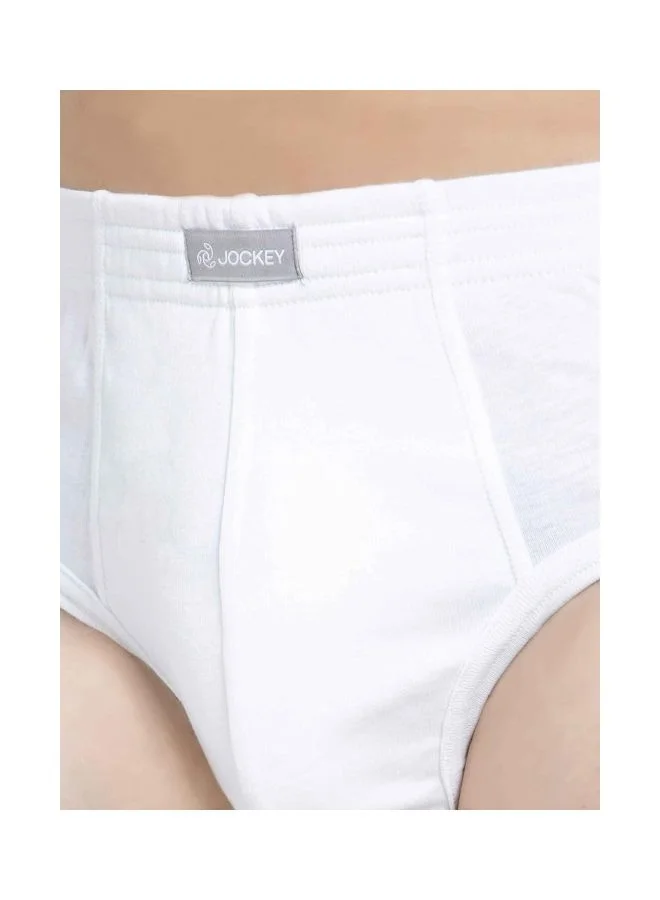 JOCKEY Jockey 1009 Men Super Combed Cotton Rib Solid Brief with Stay Fresh Properties Pack of 2