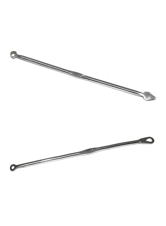 Verceys فيرسيز (S-164-165) أداة إزالة الرؤوس السوداء والبيضاء وحب الشباب من الفولاذ المقاوم للصدأ، قطعتان - Image 1