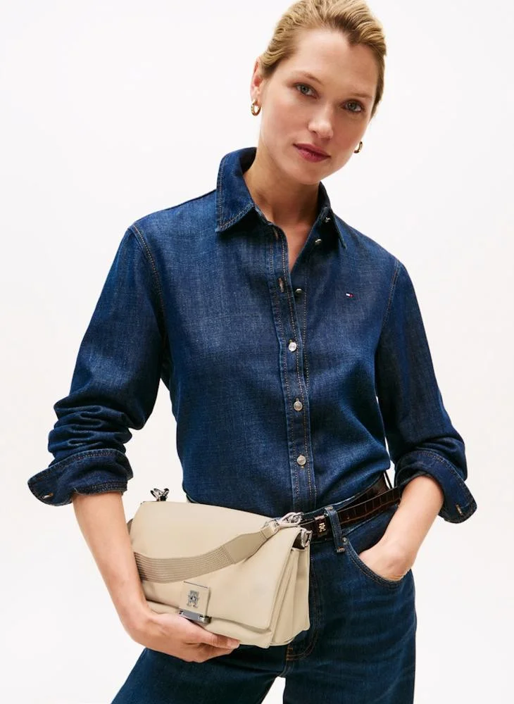تومي هيلفيغر Webbing Strap Crossbody Bag
