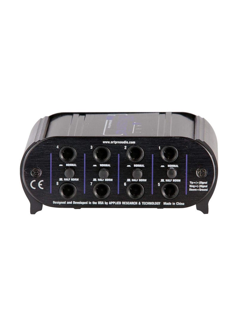 ART Art Pro Audio TPatch - Eight Point Balanced Patch Bay  - Image 2
