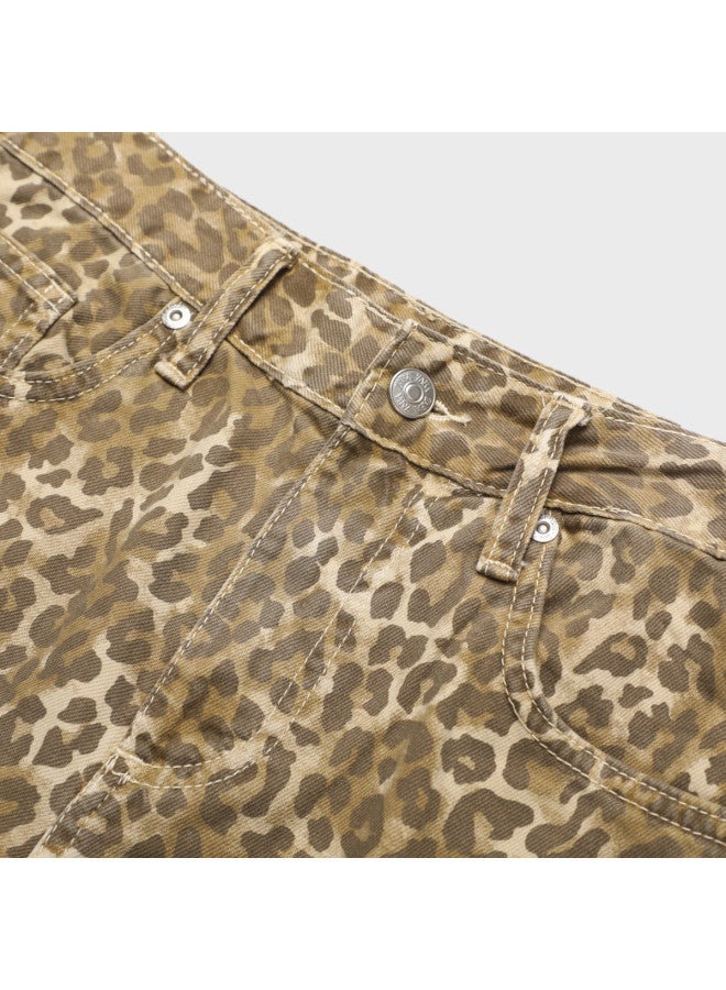 Zara women's Contrast Color Classic Leopard Print Casual Versatile Soft Comfortable Pants - Image 4