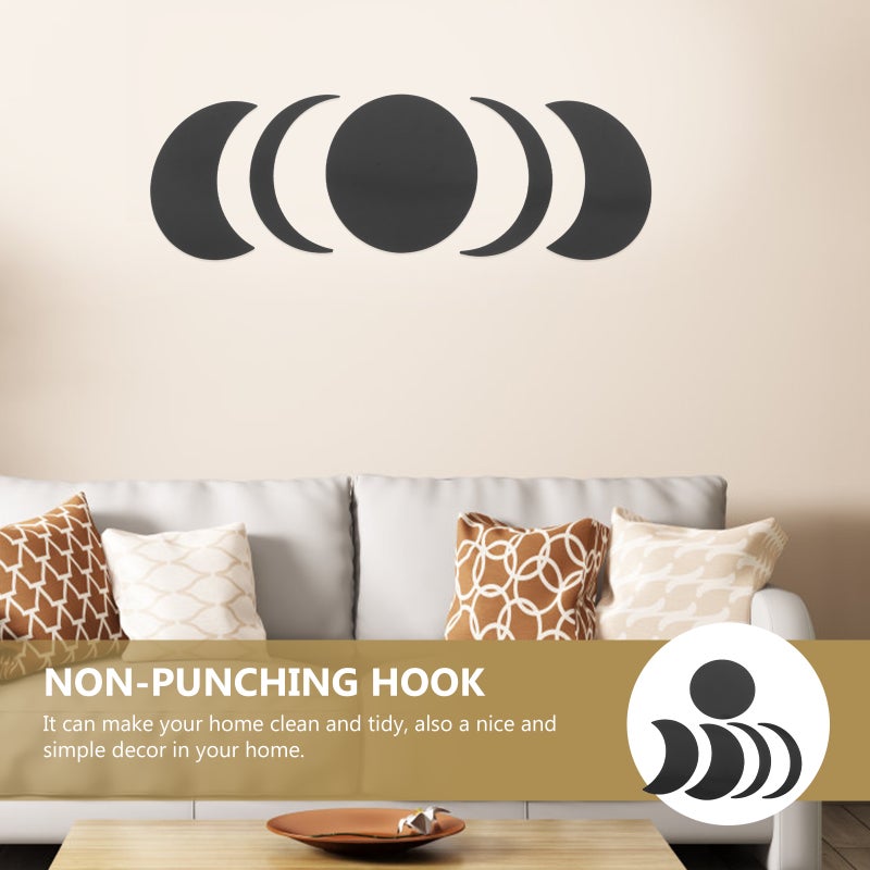 5Pcs Design Mirror Living Room Bedroom Bathroom Wall Decorations - Image 3