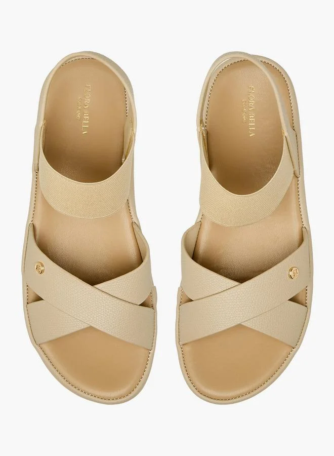 Flora Bella By Shoexpress Flora Bella Women Textured Cross Strap Sandals