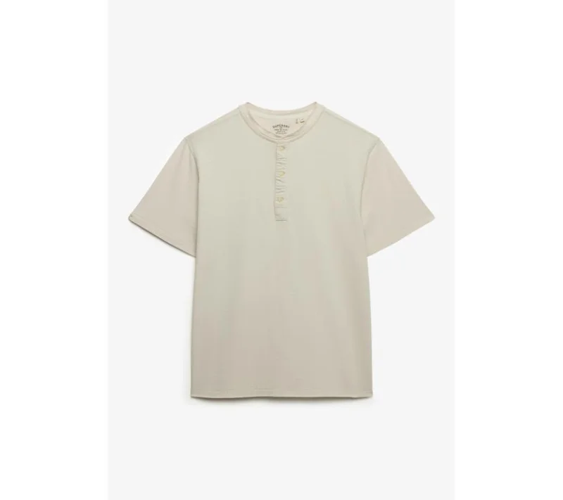 سوبر دراي Classic Cotton Linen Short Sleeve Grandad T-shirt