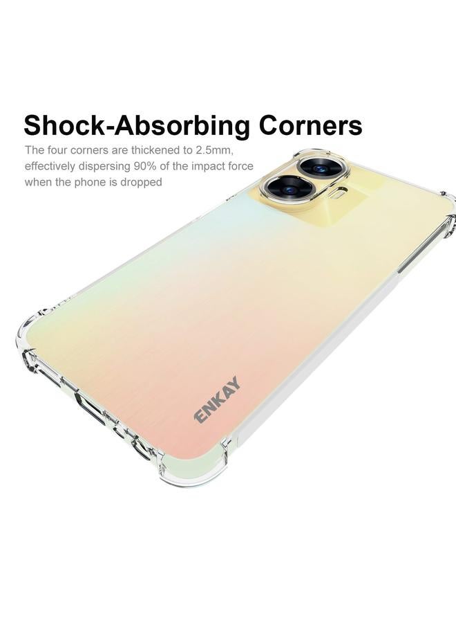 ENKAY Case For Realme C55 4G Clear TPU Shockproof Anti-slip Phone Case - Image 2