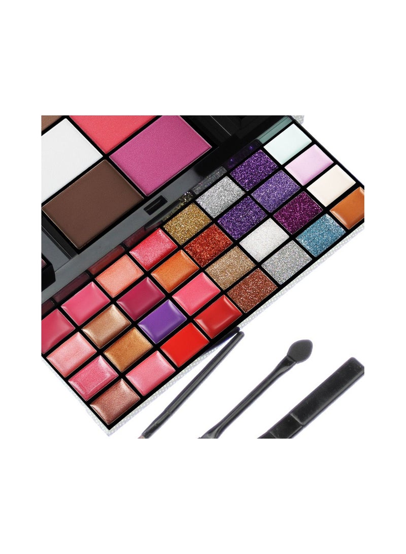 SEPROFE Makeup Kit For Women Full Kit - 74 colors makeup sets - 36 Eyeshadow, 28 Lip Gloss, 3 Contour Powder, 3 Brushes, 3 Blusher, 4 Concealer, 1 Mirror, three-dimensional pull type Combination Palette  - Image 5