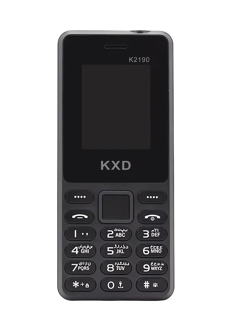 KXD - K2190 Dual Sim, 1.77 inches, 1000mAh battery, 2G - Grey/Bla - Image 1