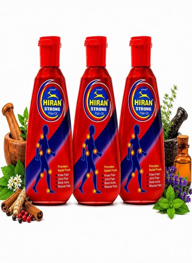 Aswini Strong Pain Relief Oil 70ml (Pack of 3), Back & Joint Pain ayurvedic tel, Long Lasting Relief, kamar dard tel, Joint pain Relief Oil for Daily Use - Image 1