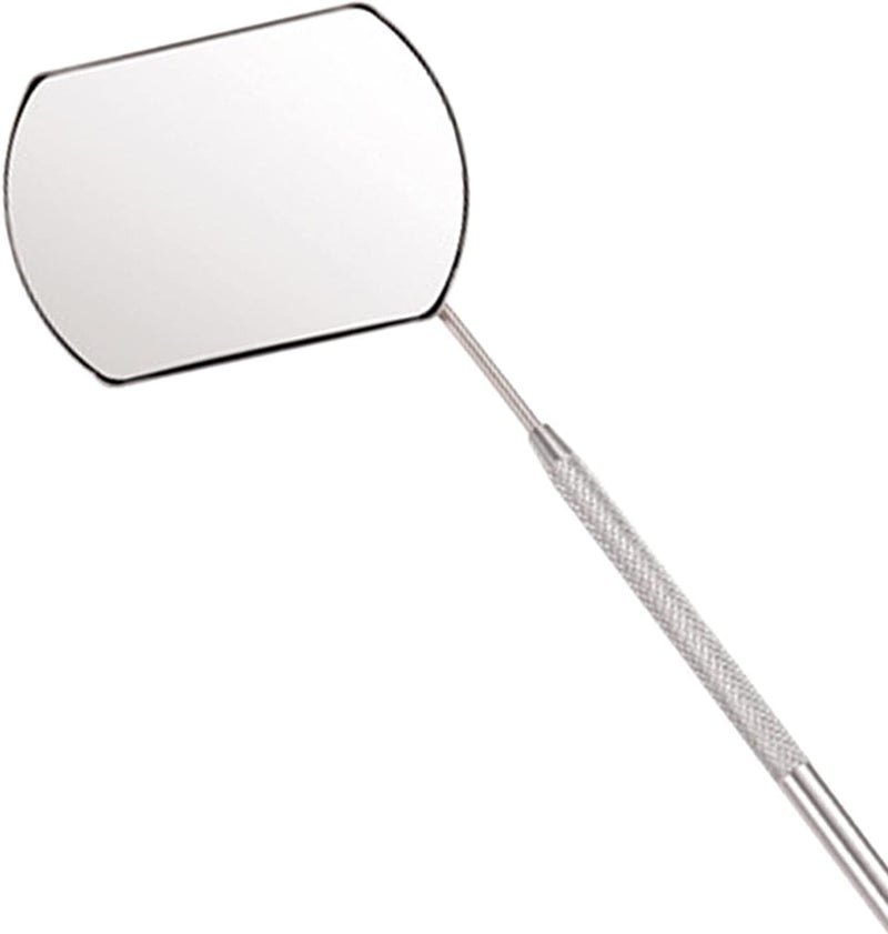 klarako Eyelash Tools, Stainless Steel Mirror for Checking Eyelash Extension Applying Eyelash Tools Salon Home Use - Silver - Image 2