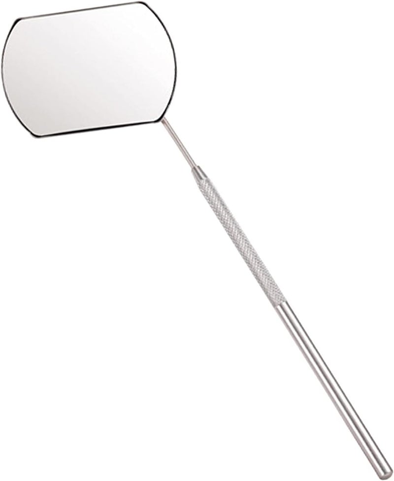 klarako Eyelash Tools, Stainless Steel Mirror for Checking Eyelash Extension Applying Eyelash Tools Salon Home Use - Silver - Image 1