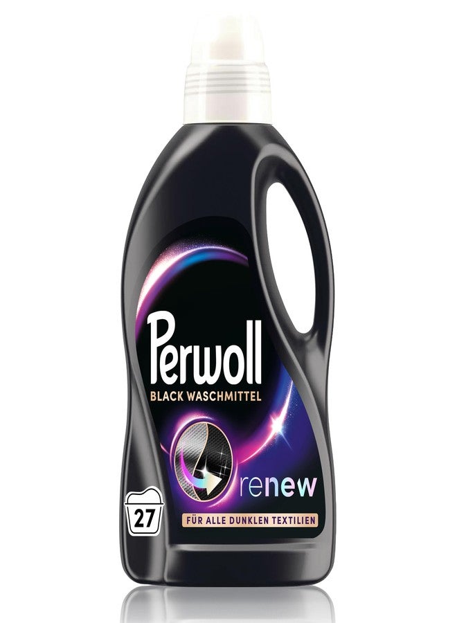 Perwoll Black Detergent (1 x 27 Wash Loads) Mild Detergent | Gently Cleans and Renews Dark Colors and Fibers | For All Dark Textiles | With Triple-Renew Technology - Image 1