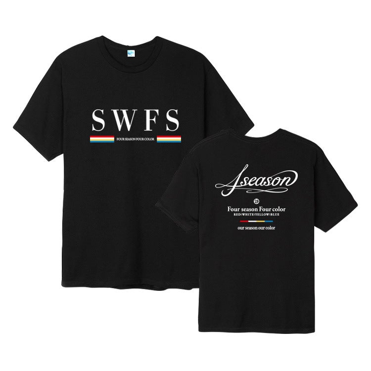 Mamamoo 4Season Concert Around Jin Rong Xianmeixing Ding Huiren An Huizhen Same Short-Sleeved T-Shirt - Image 1