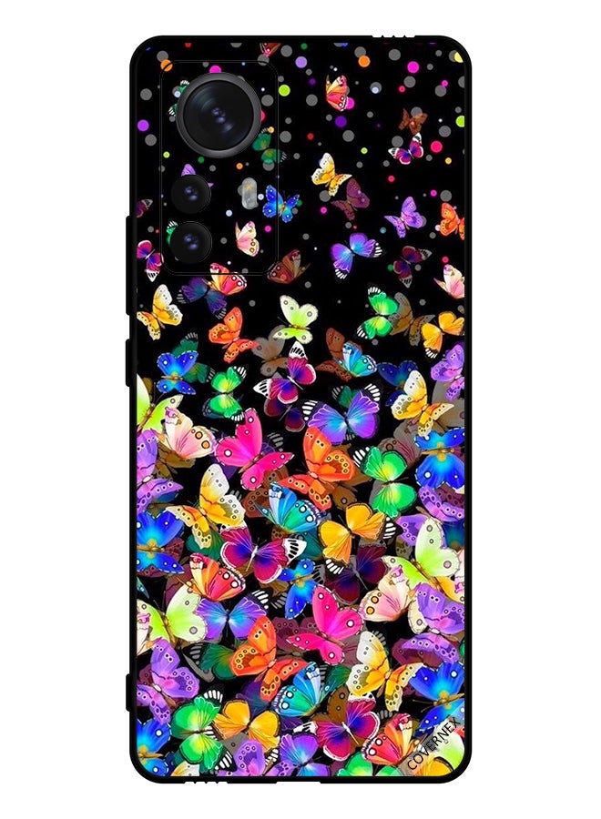 Covernex Protective Case Cover For Xiaomi 12 Pro Multi Color Small Butterflies - Image 1