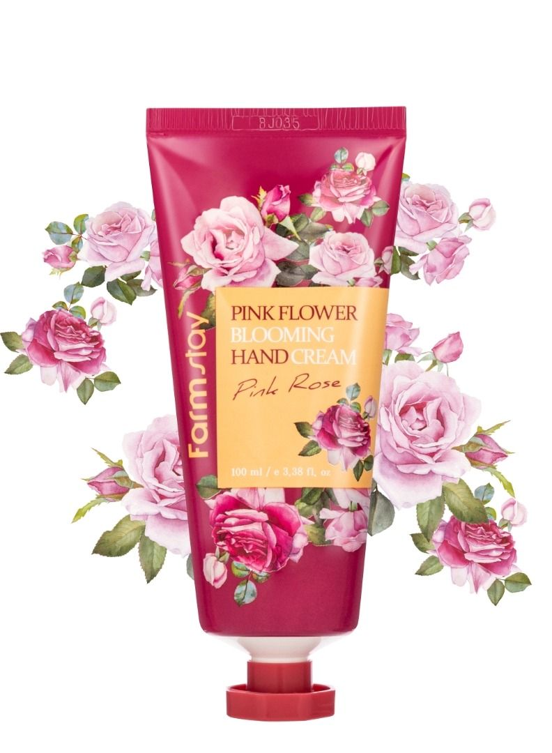 Farm Stay Pink Flower Pink Rose Hand Cream 100ml - Image 3