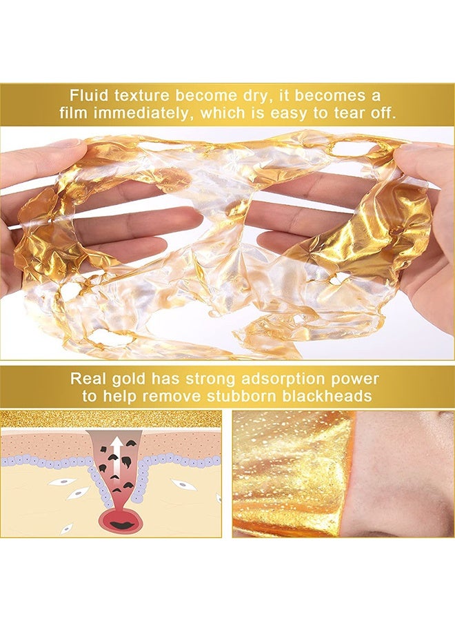 24كاي جولد 24 ك قناع الوجه الذهبي 220 مل، تنظيف المسام وإزالة الرؤوس السوداء وحب الشباب تقشير قناع الوجه، تحسين الجلد الجاف وخطوط جميلة، قناع الترطيب - Image 3