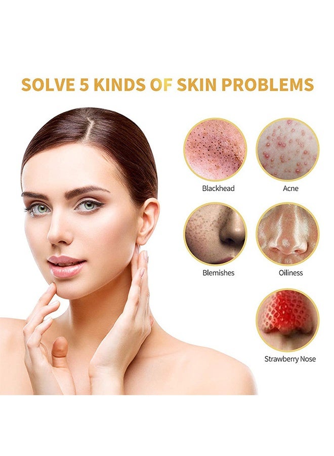 24كاي جولد 24 ك قناع الوجه الذهبي 220 مل، تنظيف المسام وإزالة الرؤوس السوداء وحب الشباب تقشير قناع الوجه، تحسين الجلد الجاف وخطوط جميلة، قناع الترطيب - Image 2