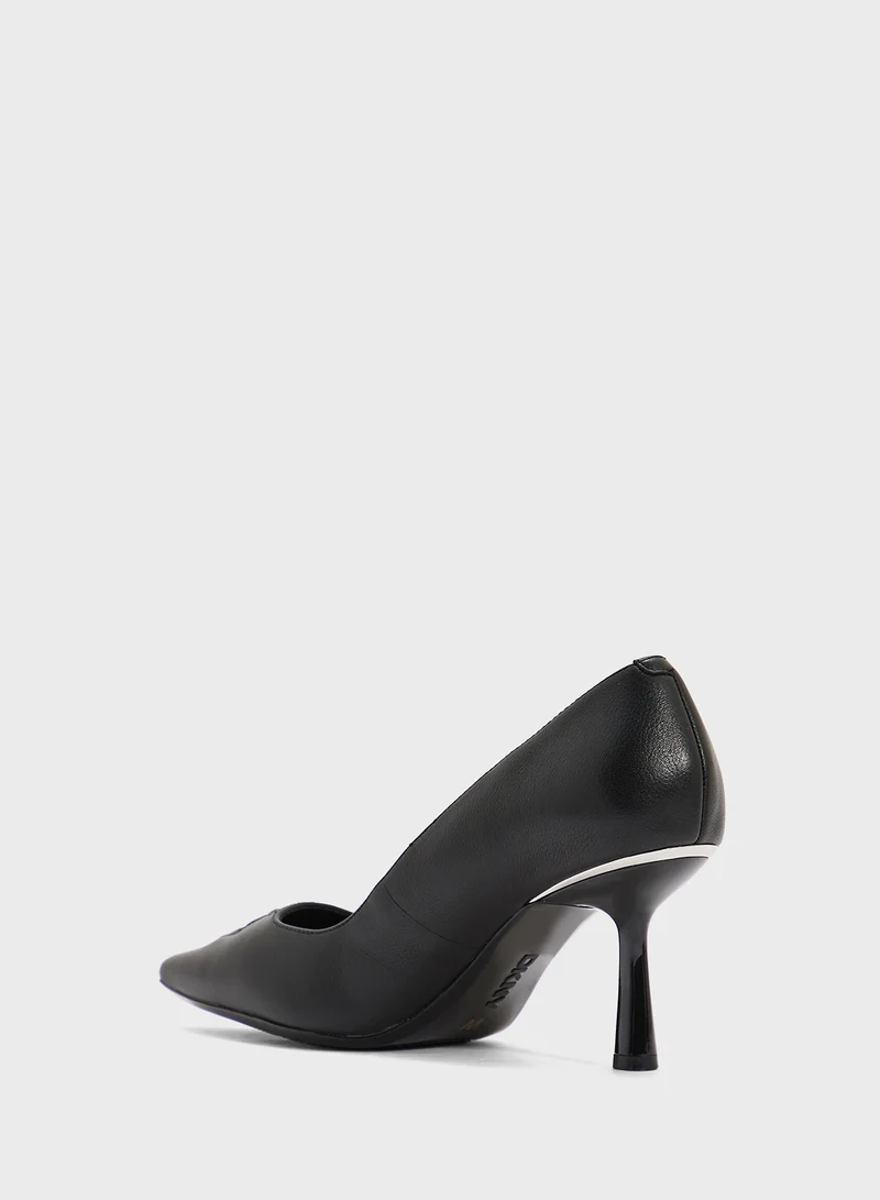 DKNY Nella Close Toe Mid Heel Pumps