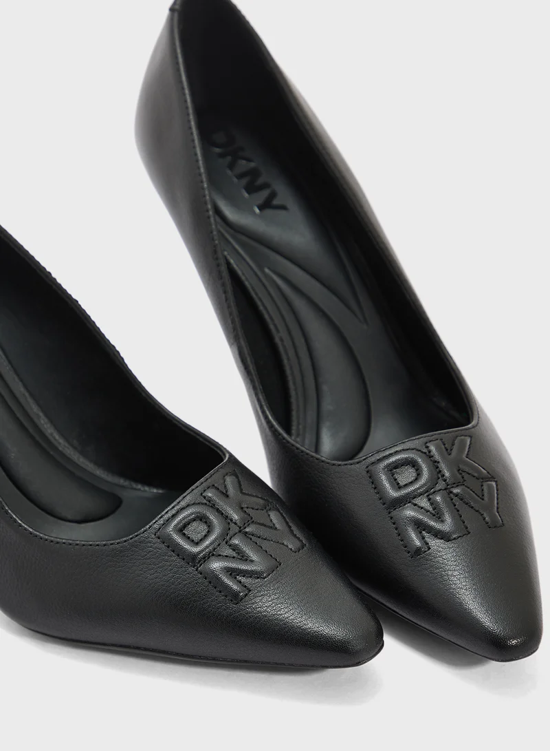 DKNY Nella Close Toe Mid Heel Pumps
