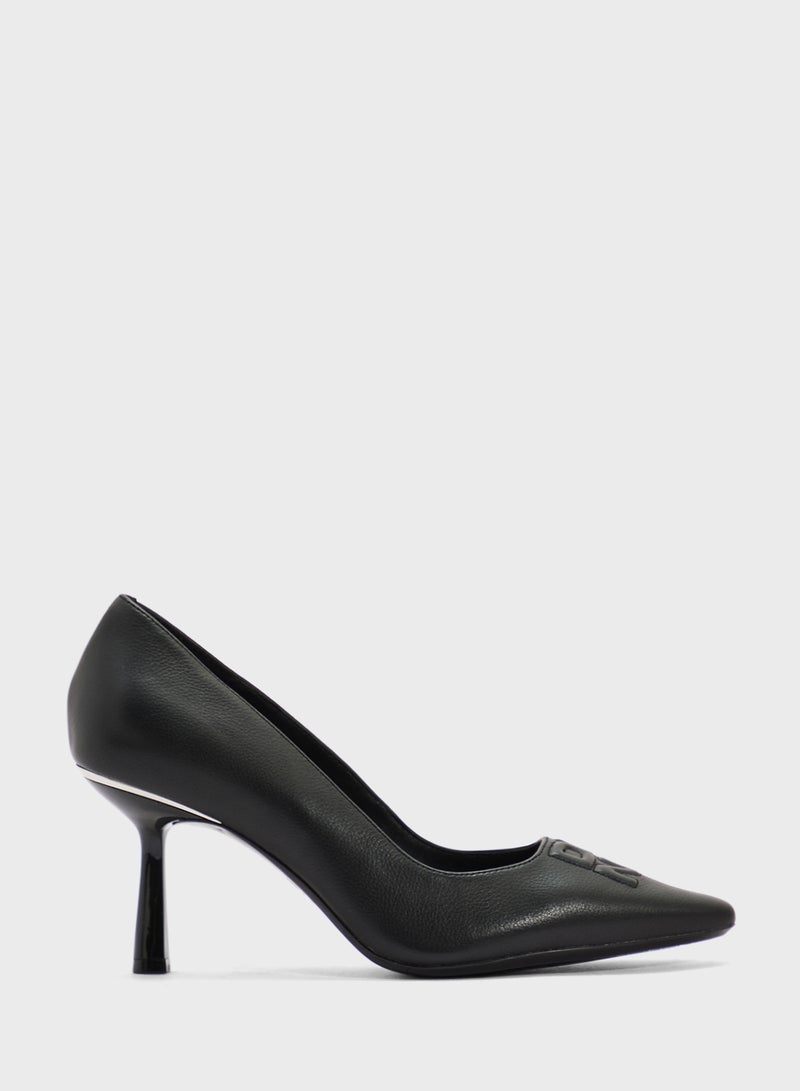 DKNY Nella Close Toe Mid Heel Pumps  - Image 1