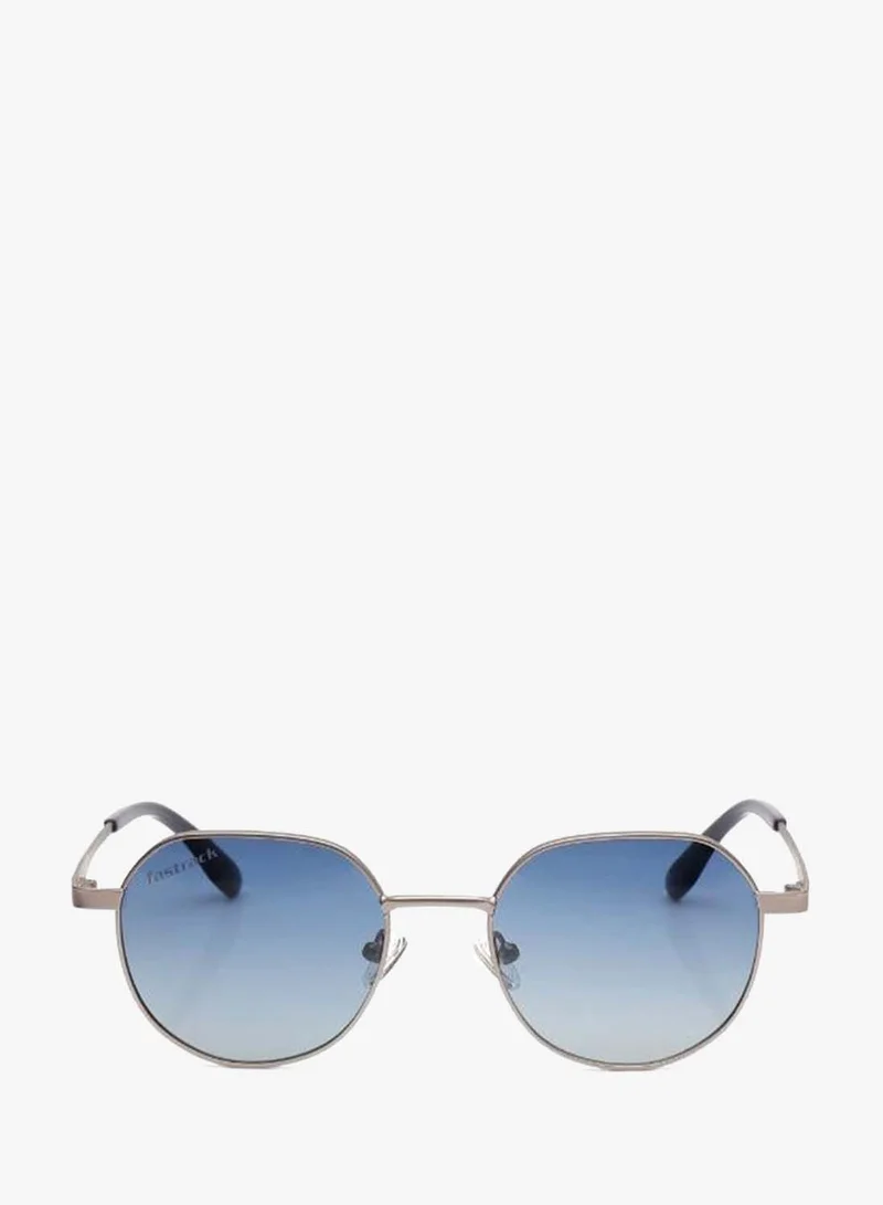 fastrack Polarized Sunglasses Gunmetal Frame Blue Mirror Lens 50mm  - M8039BL3PV