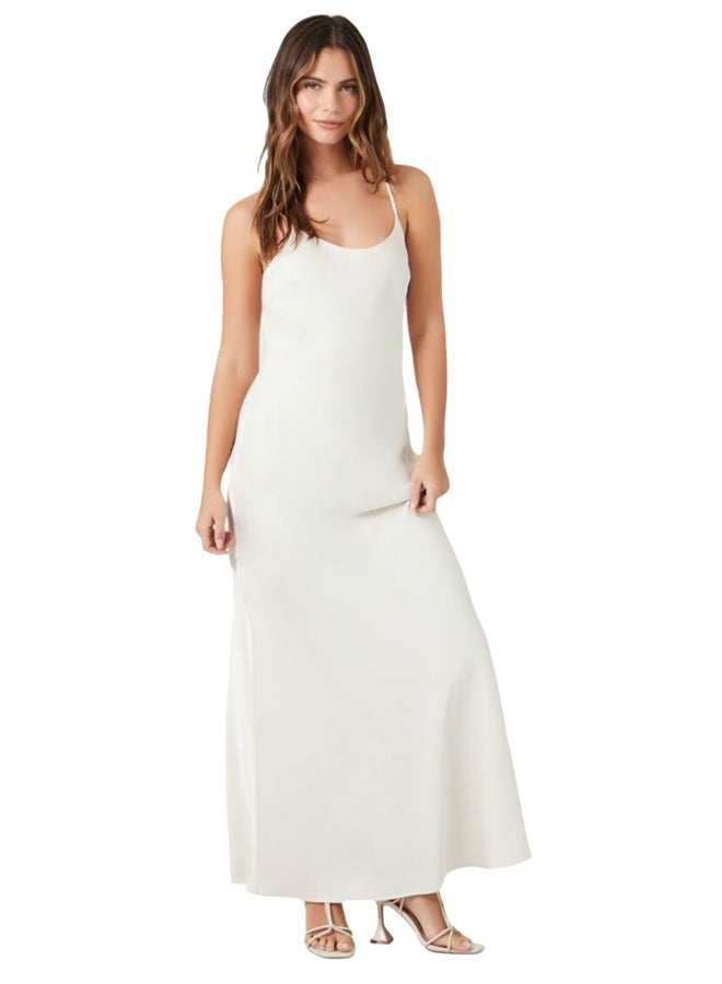 FOREVER 21 Satin Y-Back Maxi Slip Dress - Image 1