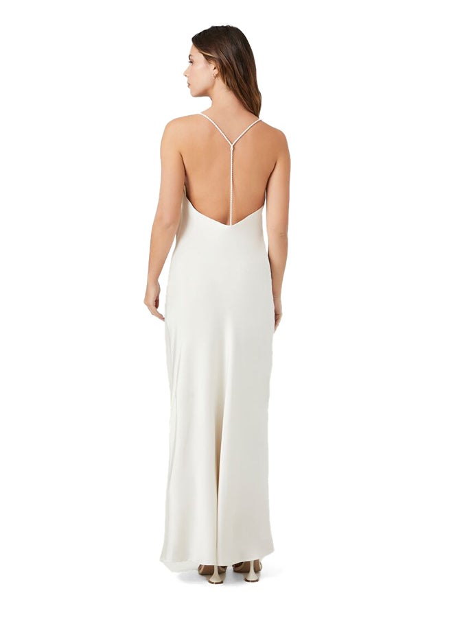 FOREVER 21 Satin Y-Back Maxi Slip Dress - Image 2