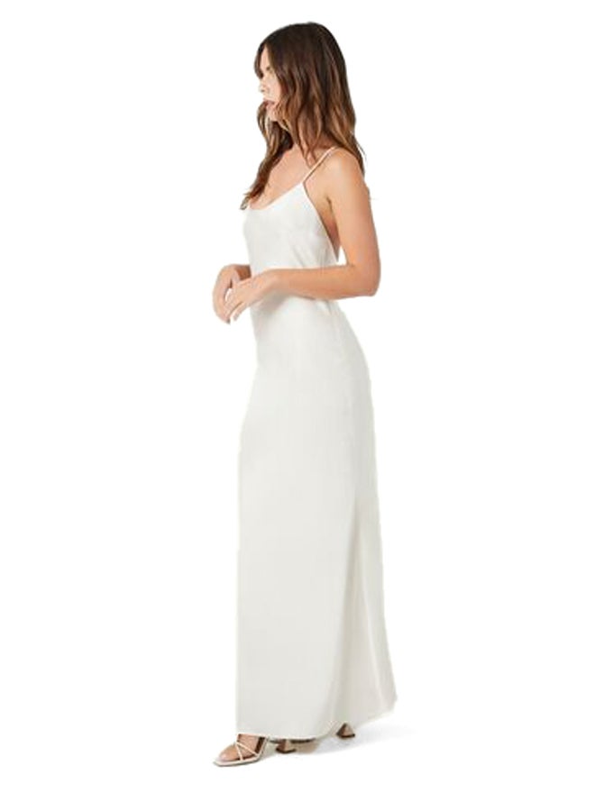 FOREVER 21 Satin Y-Back Maxi Slip Dress - Image 5