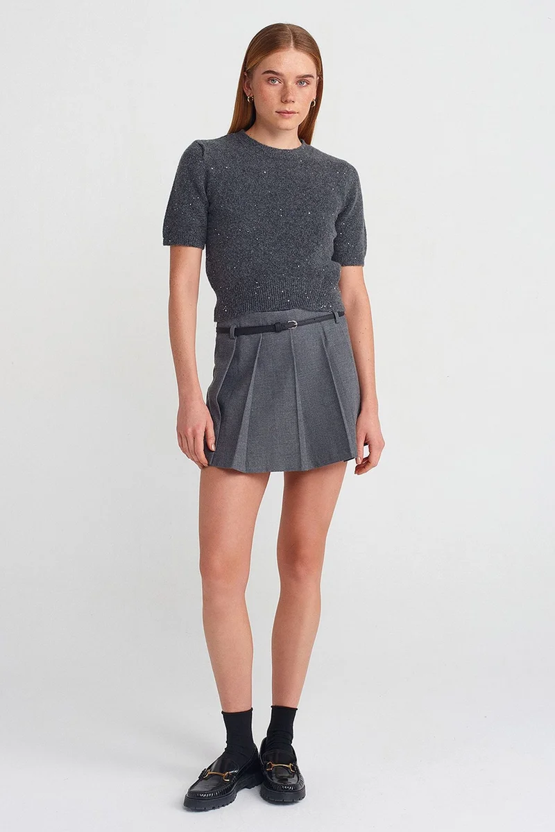 Dilvin Light Grey DILVIN Women's Wool Blend Sweater for Women | Best Price UAE
