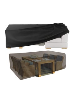 Patio Furniture Cover Outdoor Furniture Cover Waterproof Sectional Sofa Set Covers Outdoor Table And Chair Set Covers Water Resistant Large 180 * 120 * 74Cm