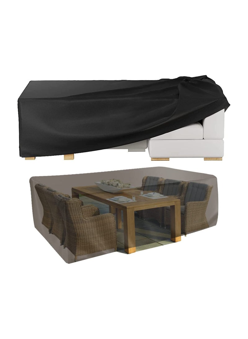 SYOSI - Patio Furniture Cover Outdoor Furniture Cover Waterproof Sectional Sofa Set Covers Outdoor Table And Chair Set Covers Water Resistant Large 180 * 120 * 74Cm - Image 1